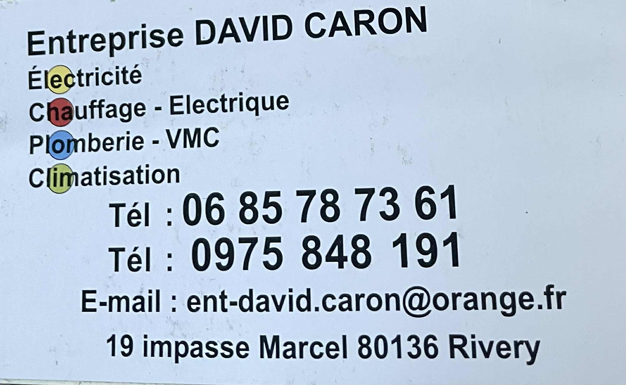 entreprise david caron