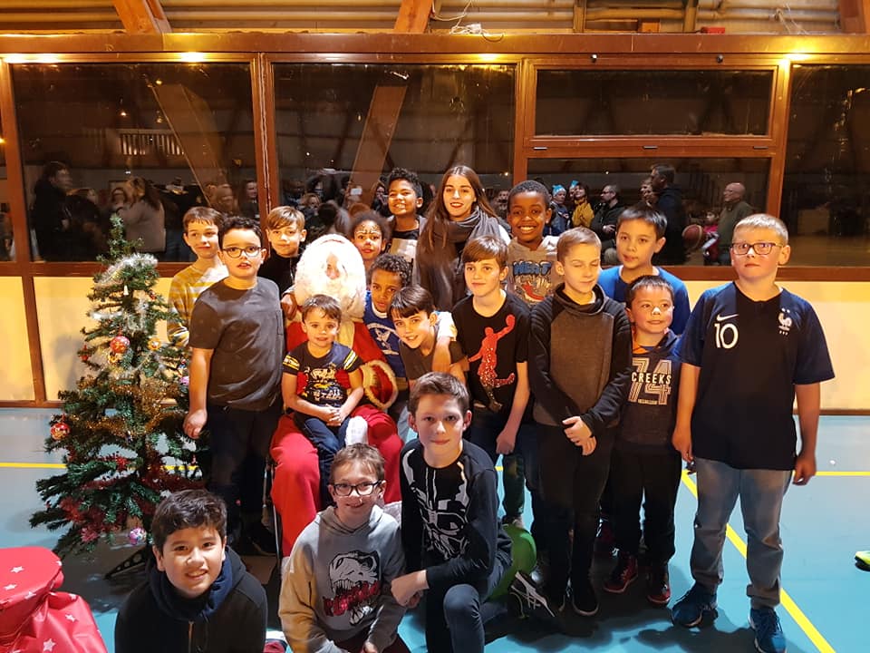 U11 M avec Pere Noel